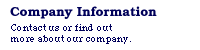 Company Information